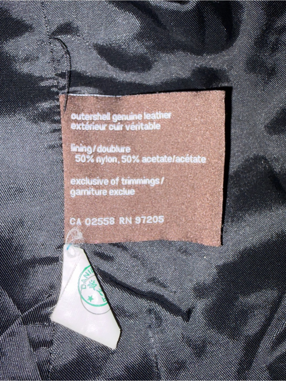 Y2K Danier Genuine Leather Moto Jacket Vintage Cropped Fitted - Picture 12 of 14